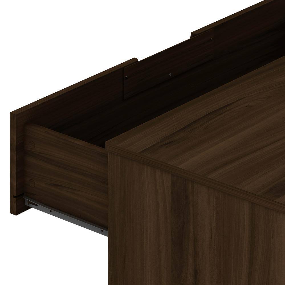 Rockefeller 10-Drawer Brown MDF Double Tall Dresser