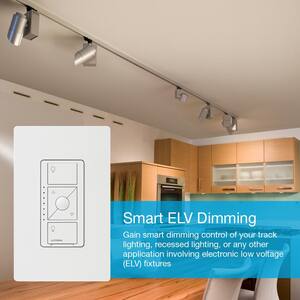 Caséta Wireless Smart Lighting Dimmer Switch for ELV+ Bulbs, PD-5NE-WH, White