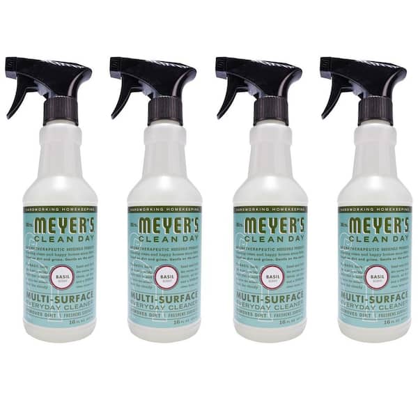 Mrs. Meyer's Clean Day 16 oz. Basil Multi-Surface Cleaner (4-Pack)