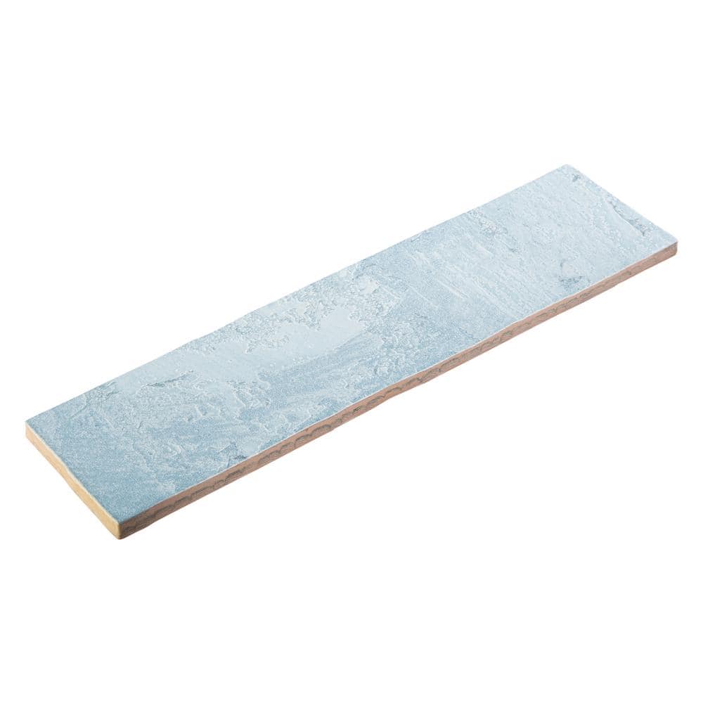 Splash Mermaid Blue Glossy Ceramic Subway Wall Tile