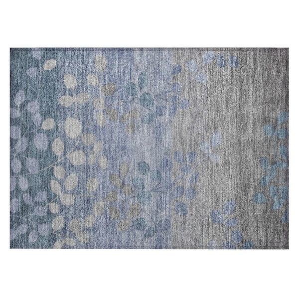 Chantille Machine Washable Indoor/Outdoor Abstract ACN1900 Denim 2 ft. x 3 ft. Accent Rug