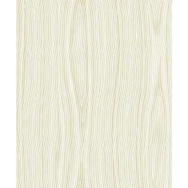 Brewster Grayson Beige Geometric Paper Strippable Roll (Covers 57.8 sq. ft.)