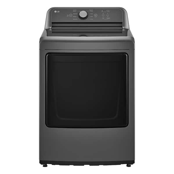 LG 7.3 cu. ft. Vented Electric Dryer in Monochrome Grey with Sensor Dry ...