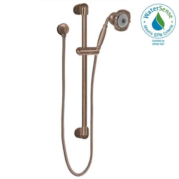 American Standard FloWise Square Transitional 3-Spray Wall Bar Shower Kit in Oil Rubbed Bronze