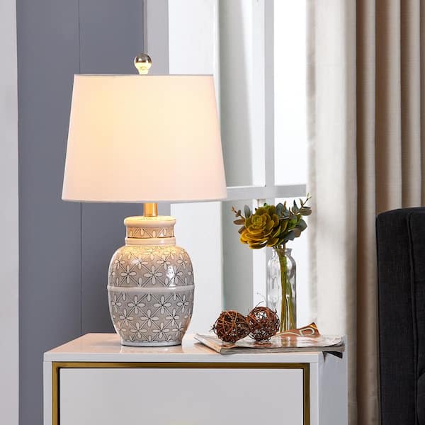 Sacramento 19 .75 in. Gray Table Lamp