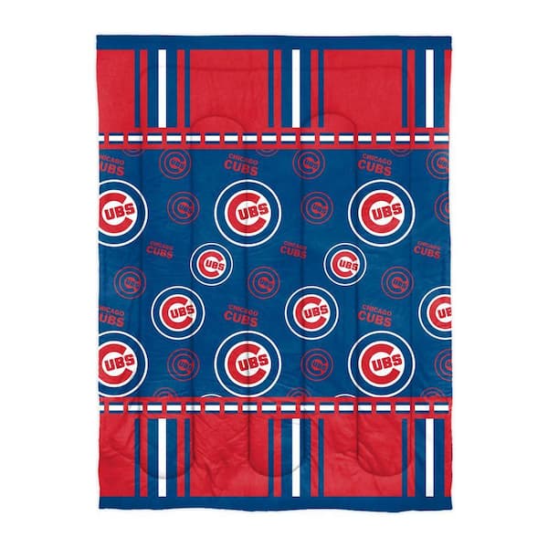 Chicago Cubs Rotary 4-Piece Twin Size Multi Colored Bed in a Bag Set
