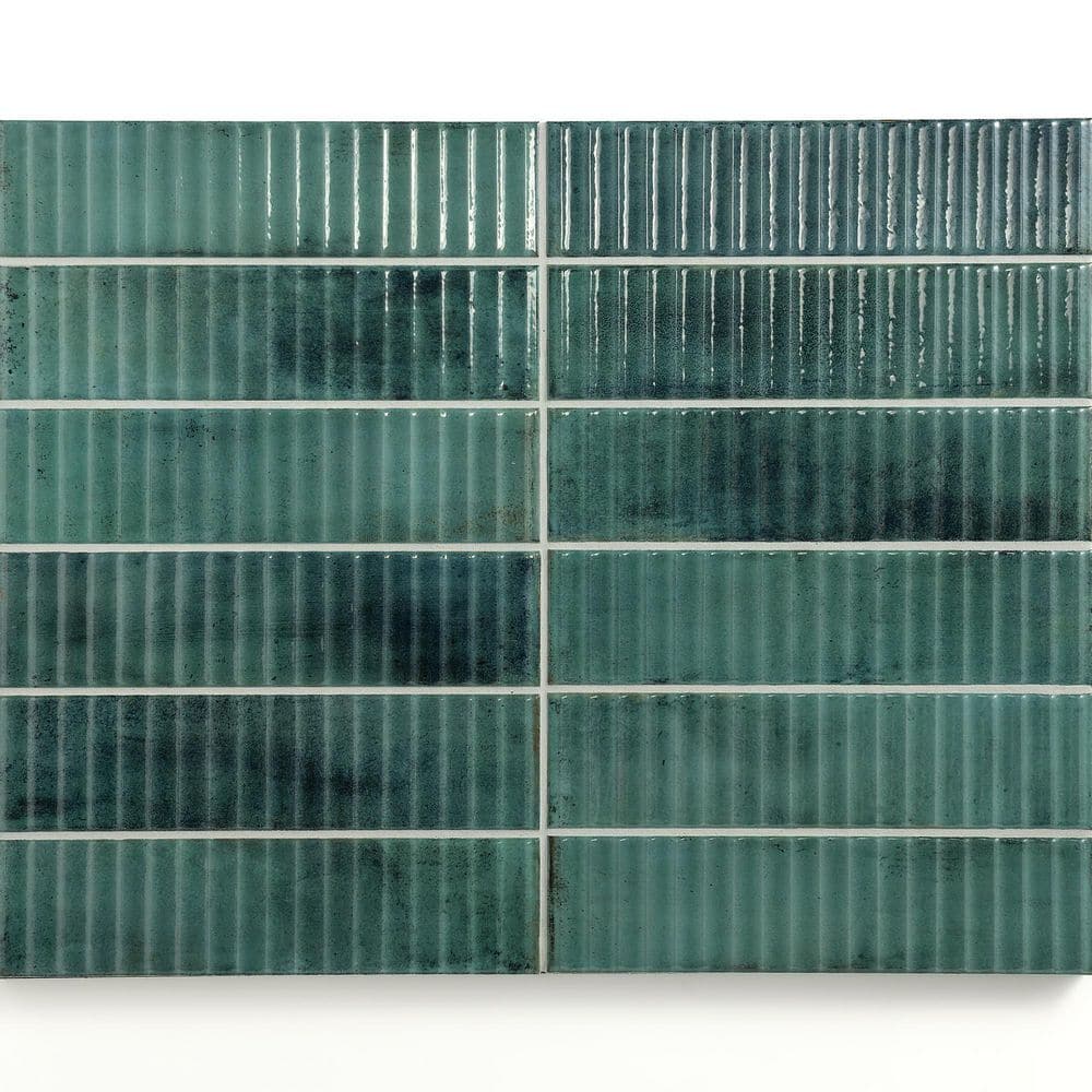 VariaLume Relief Green 3 in. x 4 in. Glossy Ceramic Wall Tile Sample price history on PriceWatchPro