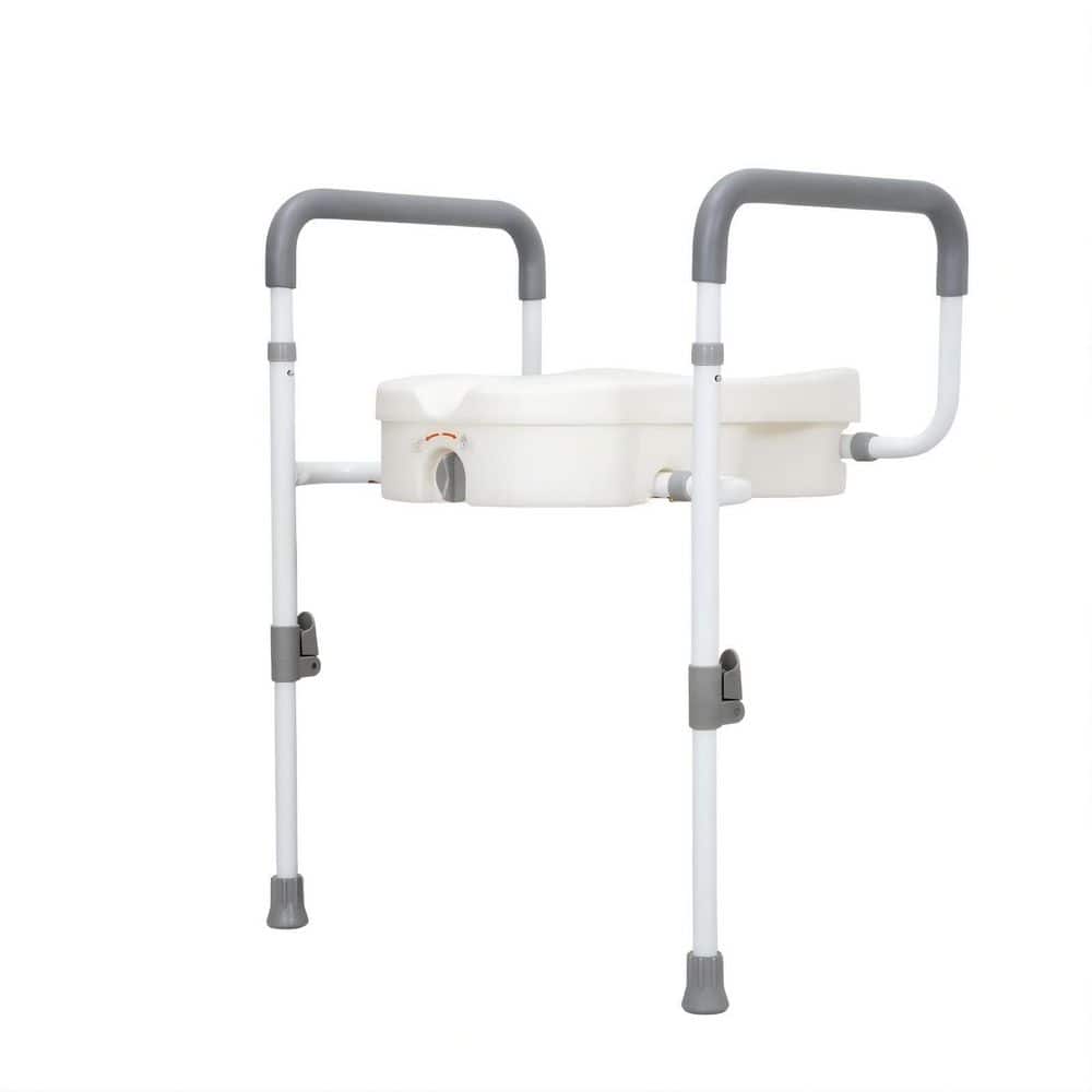 Raised Toilet Seat with Handles, Toilet Seat Risers for Seniors, Adjustable Padded Arms, Elevated Toilet Safety Seat price history on PriceWatchPro