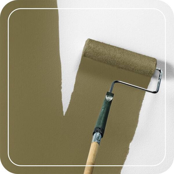 BEHR PREMIUM PLUS 8 oz. #S330-7 Olive Shade Satin Enamel Interior