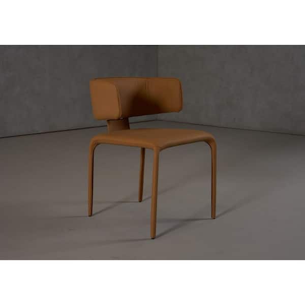 Odessa Camel Vegan Leather Dining Chair