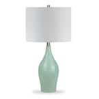 Niklas 28-1/4 in. Teal Blue Table Lamp