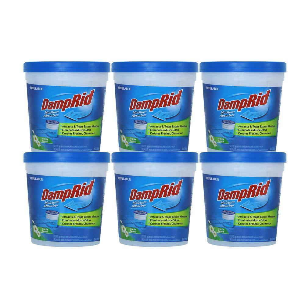 DampRid 10.5 oz. Fresh Scent Refillable Moisture Absorber (6Pack) FG01FSCS