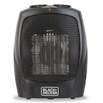 BLACK+DECKER 1500W Indoor Personal Desktop Ceramic Space Heater, Black  BHDC201 819813016197