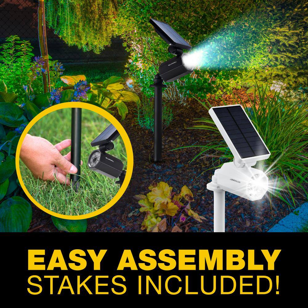 White Solar Motion Sensor LED Security Floodlight