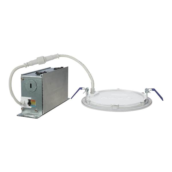 HLB 4 in. Selectable White Round New Construction/Remodel Canless Recessed Integrated LED Downlight Kit