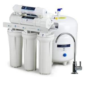 Alkaline Remineralization 6-Stage Under-Sink Reverse Osmosis Water Filtration System with 80 GPD Membrane