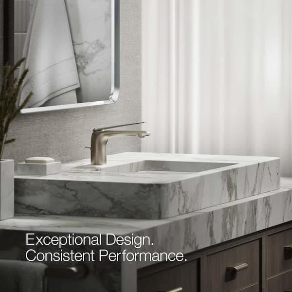 KOHLER Avid Single-Handle Single Hole 0.5 GPM Bathroom Faucet in Vibrant Brushed Nickel