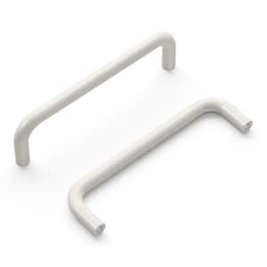 Wire Collection 4 in. (102 mm) White Cabinet Door and Drawer Pull