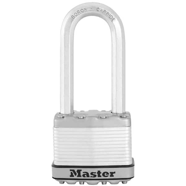 Heavy Duty Outdoor Padlock with Key, 2 in. Wide, 2-1/2 in. Shackle