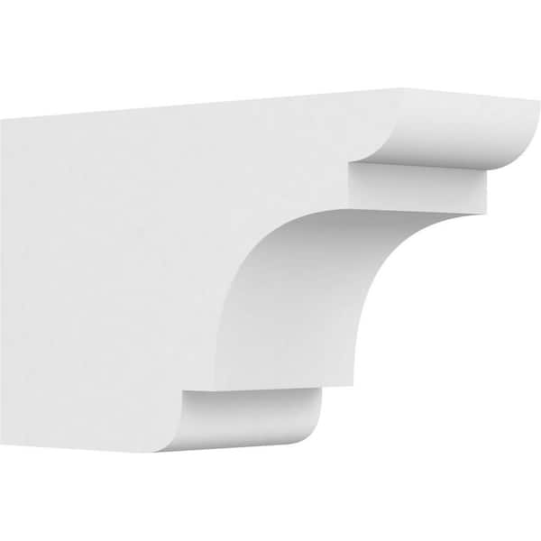 Ekena Millwork 6 in. x 10 in. x 16 in. Standard New Brighton Architectural Grade PVC Rafter Tail Brace