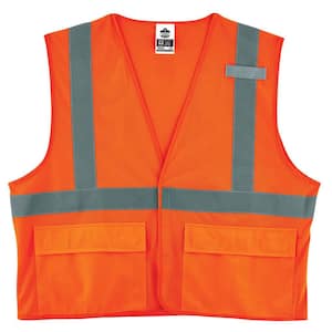 GLoWEAR S/M Orange Hi-Vis Type R Class 2 Standard Mesh Vest