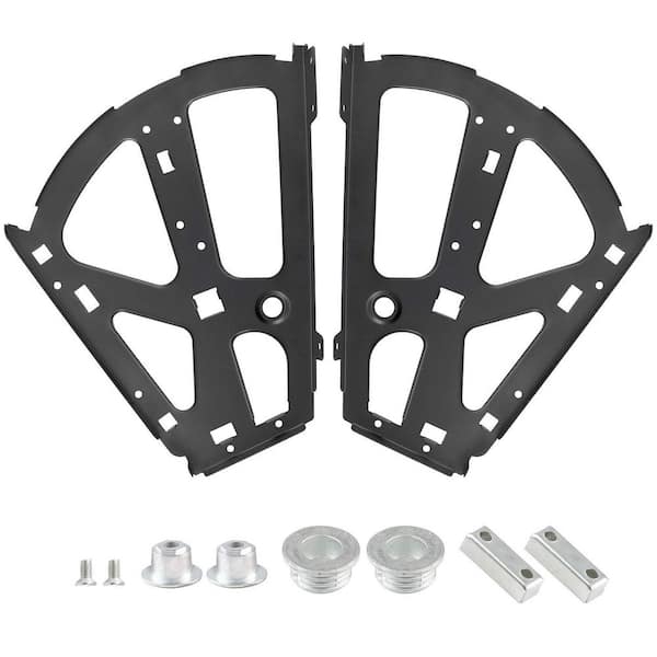 2-Layers Shoes Drawer Cabinet Hinges Flip Frames, Black Shoe Cabinet Replacement Fittings Stainless Steel 1-Pair