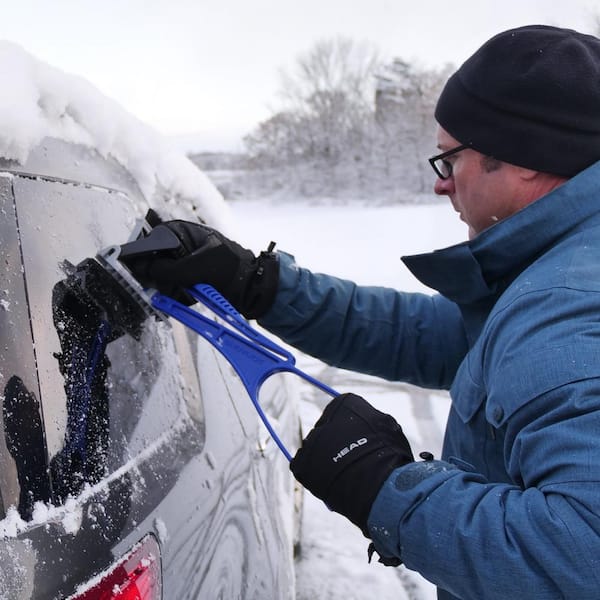 Brier Snow Scraper with Brush, Extendable Snow Car Scraper and