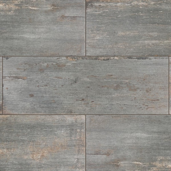 Merola Tile Retro Cendra 8-1/4 in. x 23-1/2 in. Porcelain Floor