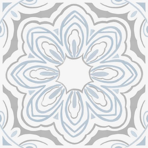 FloorPops Take Home Sample Morris Grey 6 in. W x 6 in. L Residential Vinyl Tile Flooring