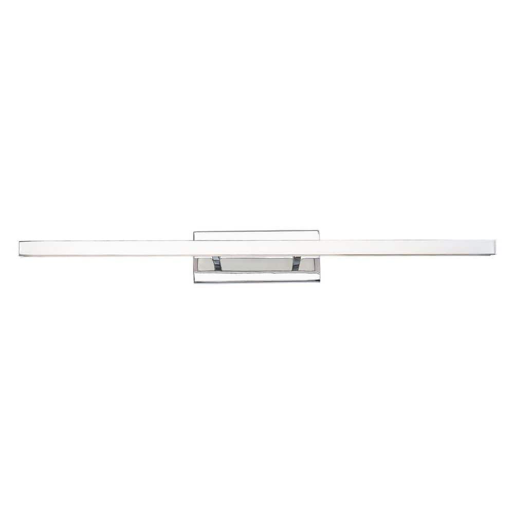 Parallax 24" Chrome LED Bath Vanity Light with Dimmable Feature
