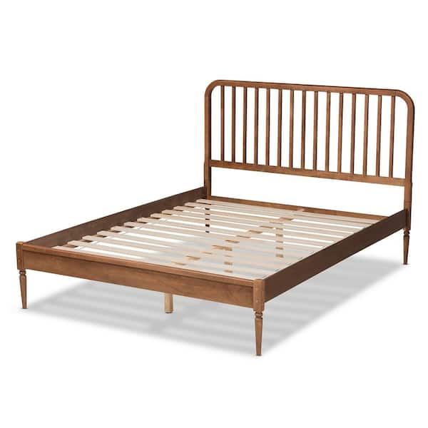 Baxton Studio Neilan Walnut Brown Queen Platform Bed 193 11490 HD