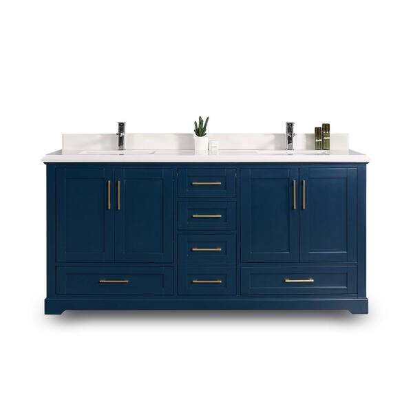 Willow Collections Boston 72 in. W x 22 in. D x 36 in. H Double Sink
