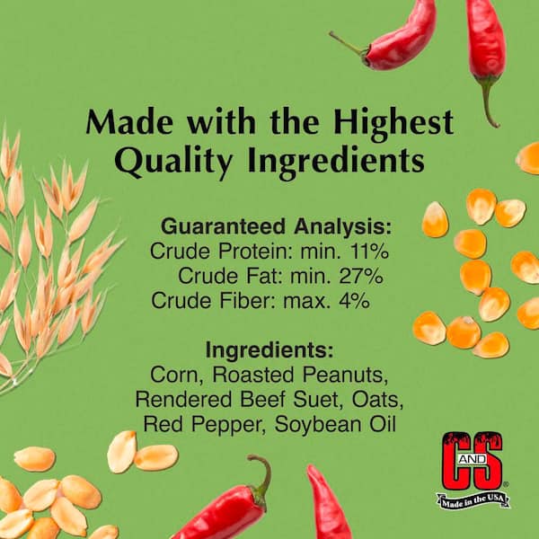 Hot Pepper Delight 0.7 lbs. Wild Bird Suet