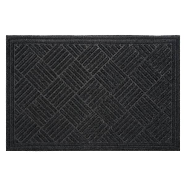 Calloway Mills Chess Ribbed Charcoal 48 in. x 72 in. Multicolored Indoor/Outdoor Doormat