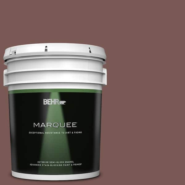 BEHR MARQUEE 5 gal. #700B-6 Sequoia Dusk Semi-Gloss Enamel Exterior Paint & Primer