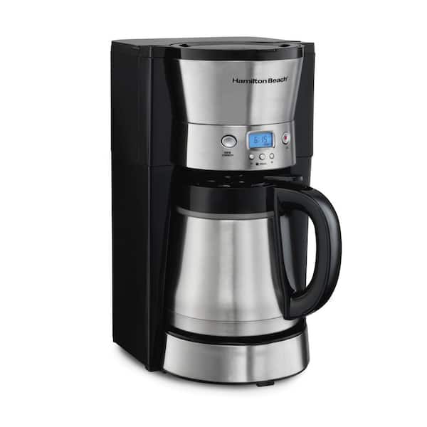 Black & Decker Coffee Maker Spacemaker 10 Cup Thermal Stainless White WORKS  for sale online