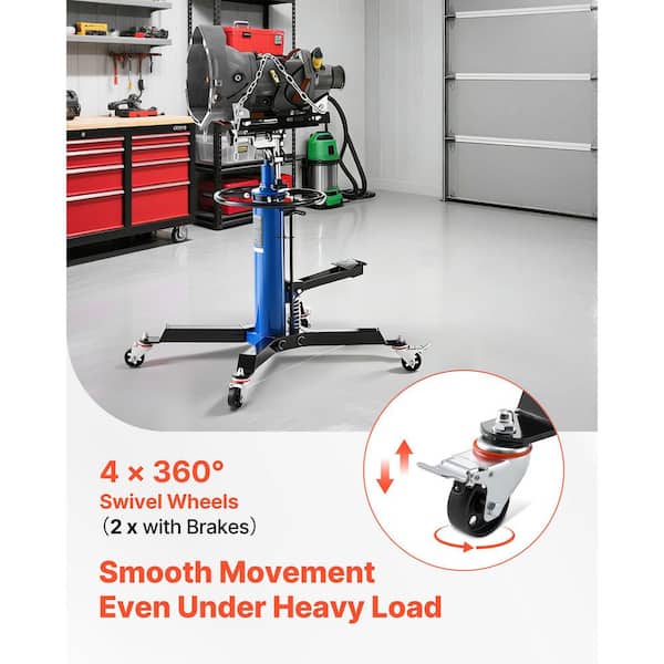 JACK VEVOR Hydraulic Transmission Jack, 1660 lbs. / 0.75 Ton Lifting
