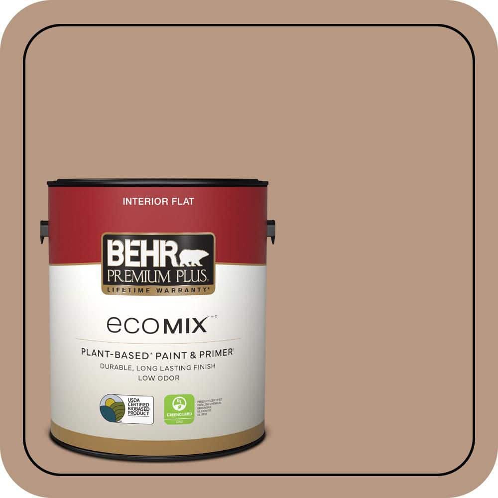 1 gal. #250F-4 Stone Brown Flat EcoMix Plant-Based Interior Paint & Primer price history on PriceWatchPro