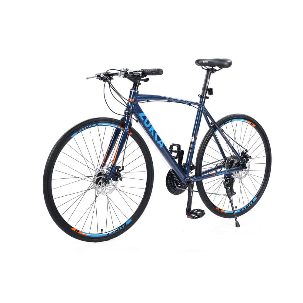 28 in. Navy Blue 700C Road Bike for Men Women's City Bicycle with Aluminum  Alloy Frame ZQ-W101936888 - The Home Depot