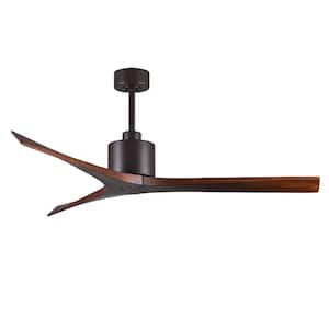 Mollywood 60 in. Textured Bronze Ceiling Fan with Hand Held Remote and Wall Control