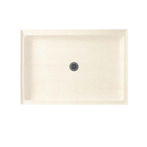Swan 34 in. x 48 in. Solid Surface Single Threshold Shower Floor in Pebble