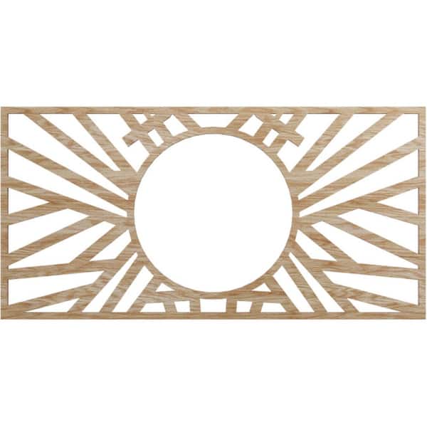 Ekena Millwork 0.25 in. x 7.375 in. x 10 in. Wood Medallion Moulding