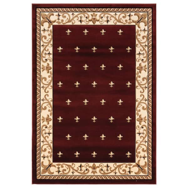 Bristol Wington Burgundy 1 ft. 10 in. x 2 ft. 8 in. Area Rug