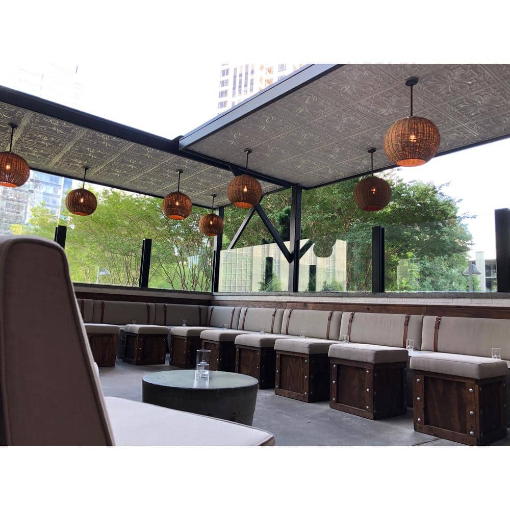 Milan 2' x 2' Antique Taupe PVC Ceiling Tiles