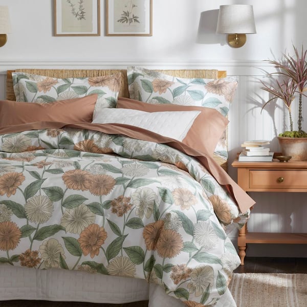 Company Cotton Meadow Blooms Percale Sheet