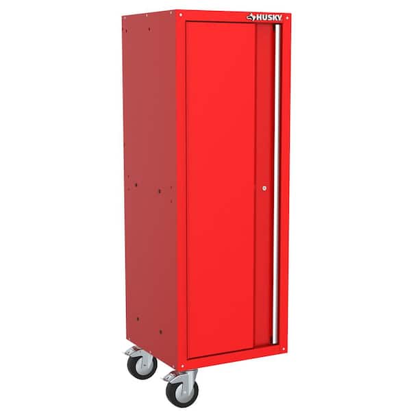 Husky Modular 20 in. W x 20 in. D Standard Duty 3-Shelf Red Rolling Side Tool Chest