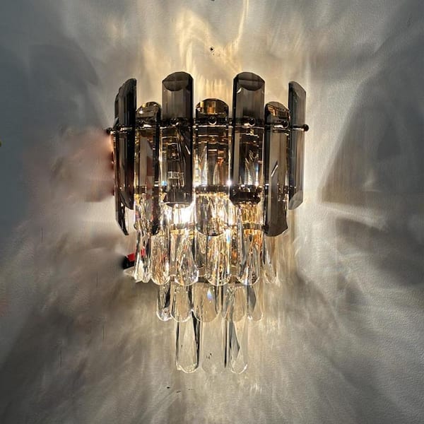 Chrome Adjustable Modern Farmhouse Shade Wall Sconce - Multiple Color Shades on sale to choose