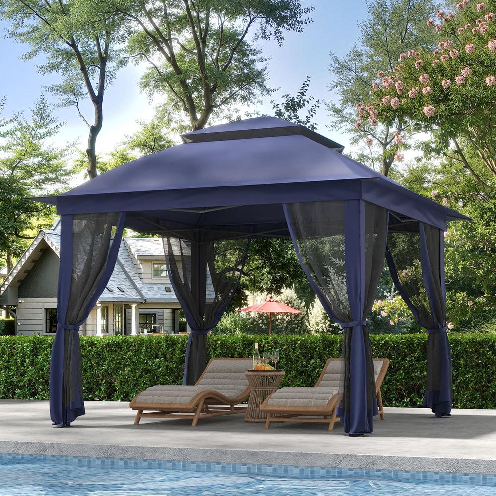 Yardsight 11 ft. x 11 ft. Pop Up Canopy Tent with Mosquito Netting