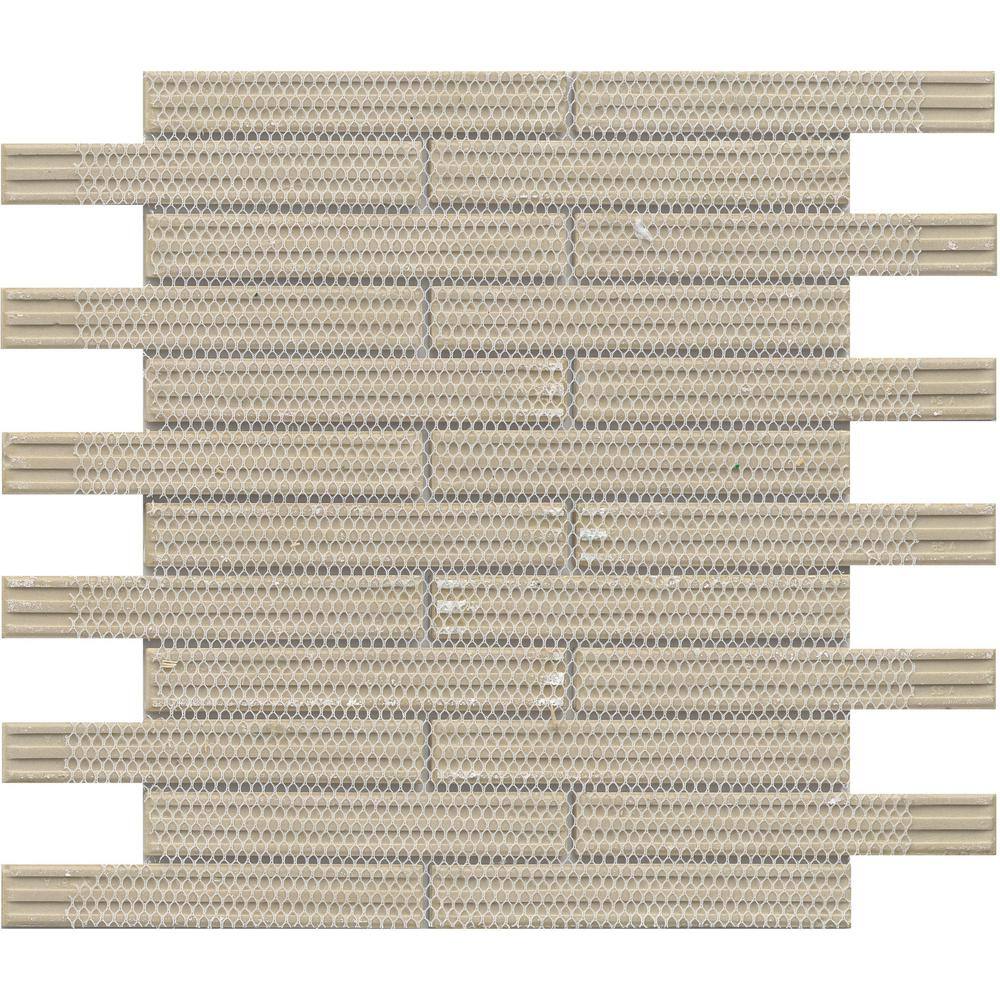 Glossy White Porcelain Herringbone Mosaic Tile