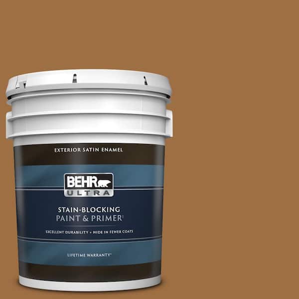 BEHR ULTRA 5 gal. #S250-6 Desert Clay Satin Enamel Exterior Paint & Primer
